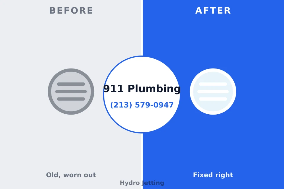 Before and after: plumbing company De Leon, TX